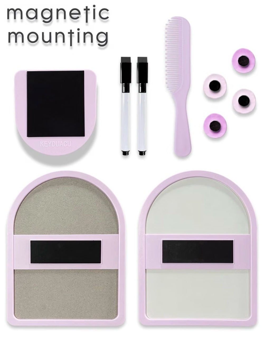 Locker Accessories Magnetic Mount Lavender Accessory Kit